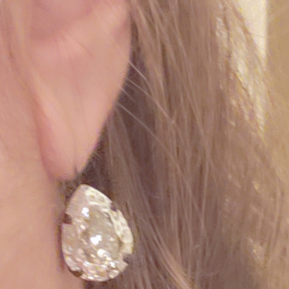 Art Deco Style Patina Earrings - Picture 12 of 14